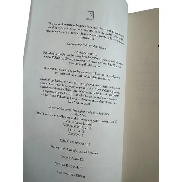 World War Z: An Oral History of the Zombie War – Max Brooks - Picture 5 of 5